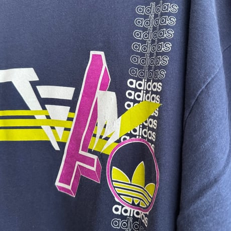 90's adidas プリントT XL