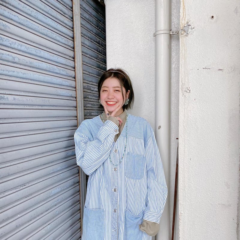 ヒッコリーノーカラーカバーオール | CUSTOM FEVER