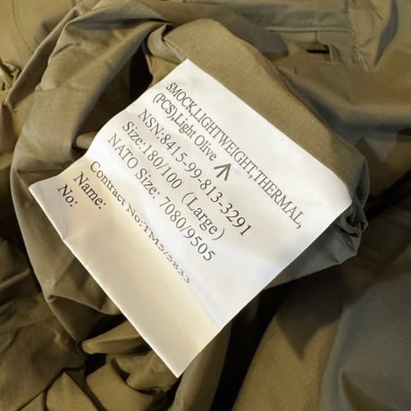Military イギリス軍 PCS Lightweight Thermal Smock (L,XL)