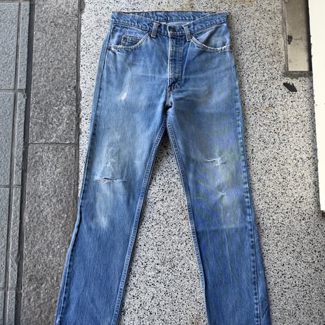 80'sUSA製 Levi's505  W32×L30 クラッシュデニム