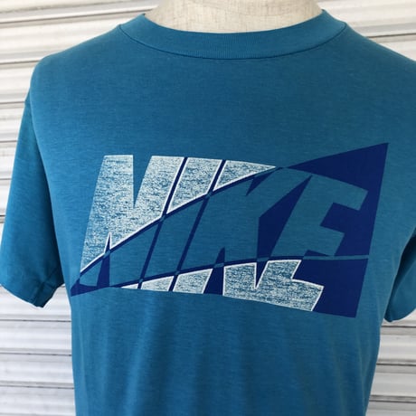 80's 銀タグ ナイキ プリントTシャツ L