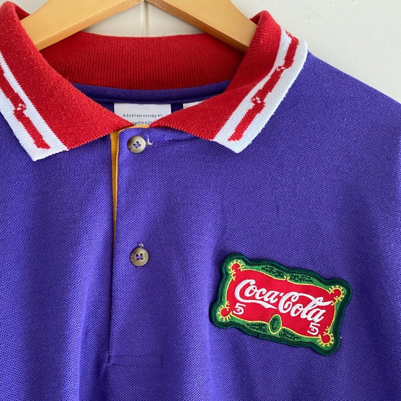 vintage コカ・コーラ ラガーシャツ ☆90s vintage COCA COLA ボーダー