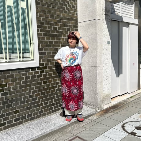 花柄巻きスカート