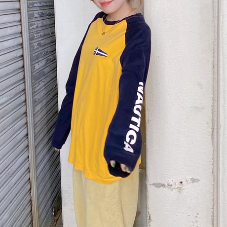 NAUTICAラグランスリーブロンT