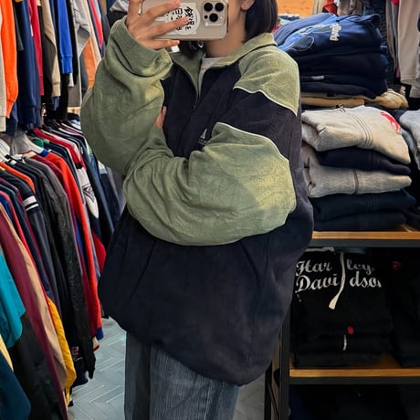 90s adidas ハーフジップフリース