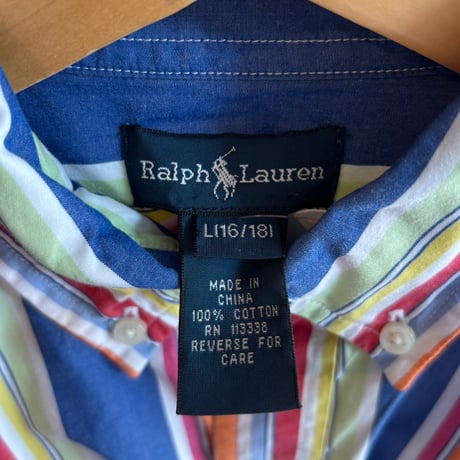 Ralph Lauren kids ストライプシャツ