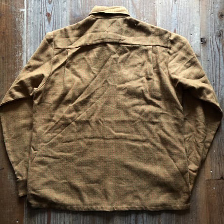 〜70's Ed Cowmanウール混ビンテージボタンダウンシャツ