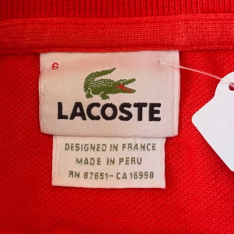 90s LACOST ワンポイントポロシャツ