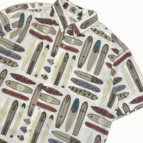 Reyn spooner サーフボード総柄シャツ