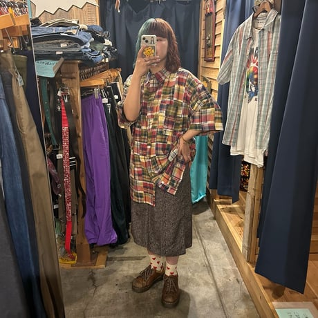 J.RIGGINGS マドラスチェック パッチワークシャツ