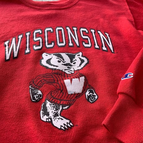 WISCONSIN大学カレッジスウェット