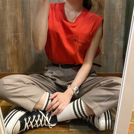 CHAMPIONノースリーブTシャツ