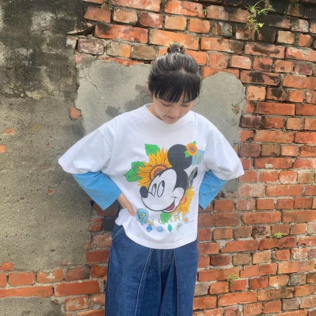 ショート丈ミッキーTシャツ