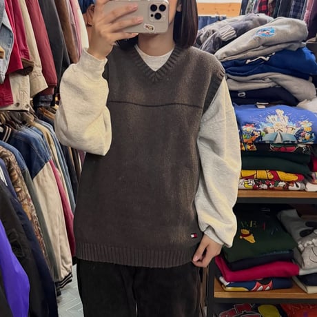 90s TOMMY HILFIGER コットンベスト