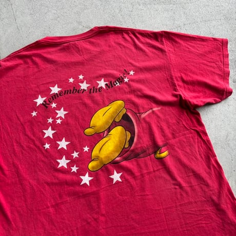 90s USA製 Disney ミッキー両面プリントTシャツ