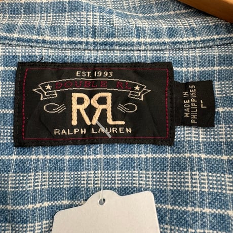 RRL半袖チェックシャツ