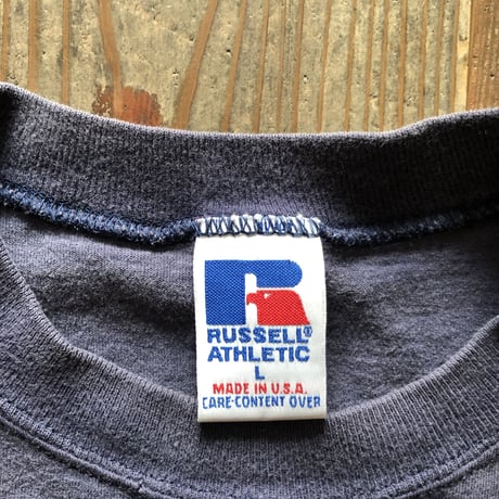 90'sUSA製Russell無地ポケットTシャツ サイズL
