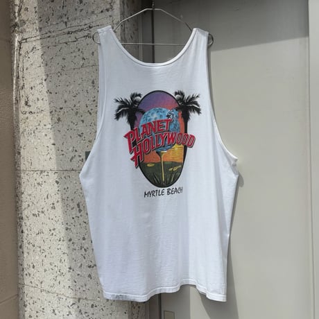 USA製 PLANET HOLLYWOOD バックプリントタンクトップ