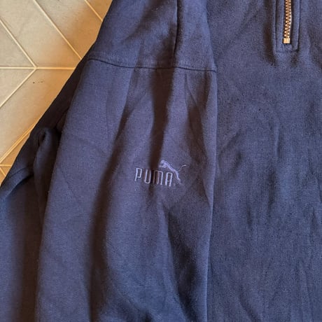 90s PUMA ハーフジップスウェット