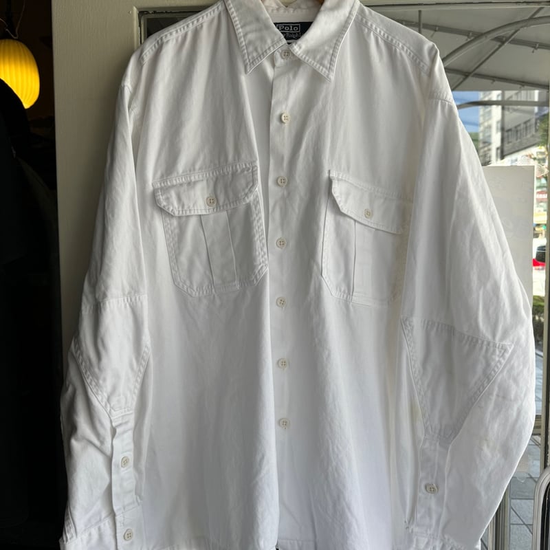 90’s ラルフローレン　サファリシャツ　XXL ELVIN ロンハーマン 90's ラルフローレン サファリシャツ XXL ELVIN ロンハーマン