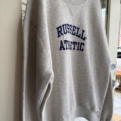 〜00's RUSSELL ロゴ刺繍スウェット L