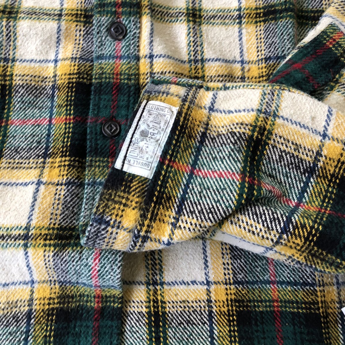 RRL コットンネルシャツ L ブラウン 茶色 マチ付 - トップス