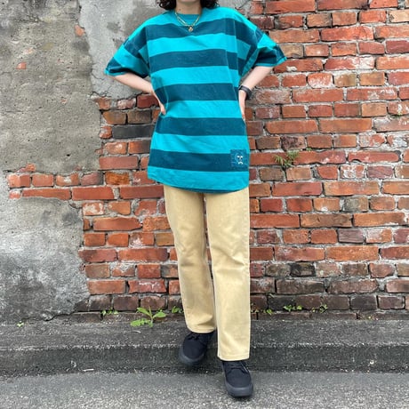 ブルーボーダーTシャツ