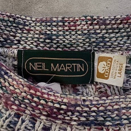 USA製 NEIL MARTIN 総柄ニット