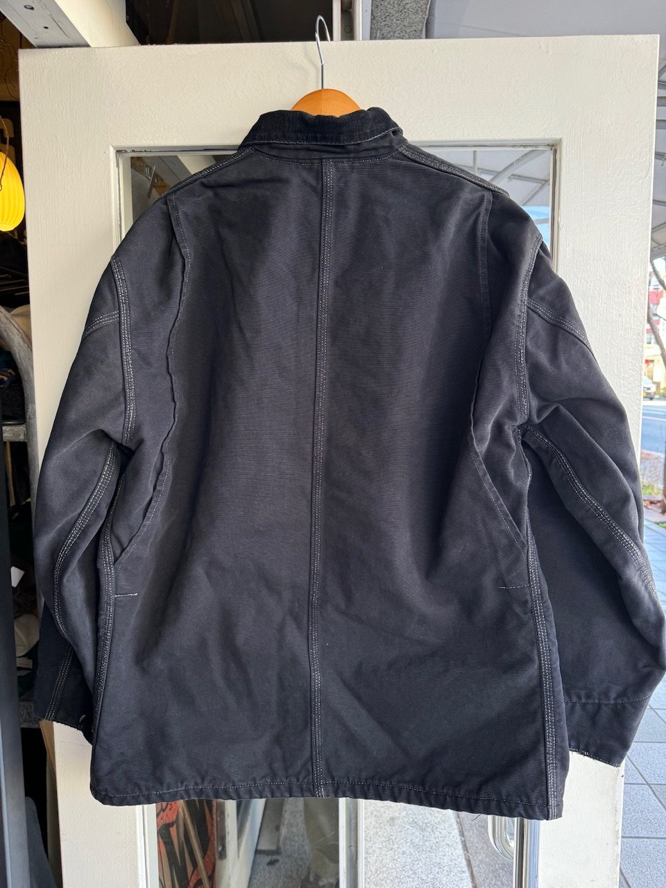 Carhartt 裏ブランケットカバーオール 後染めブラック | CUSTOM Carhartt 裏ブランケットカバーオール 後染めブラック | CUSTOM