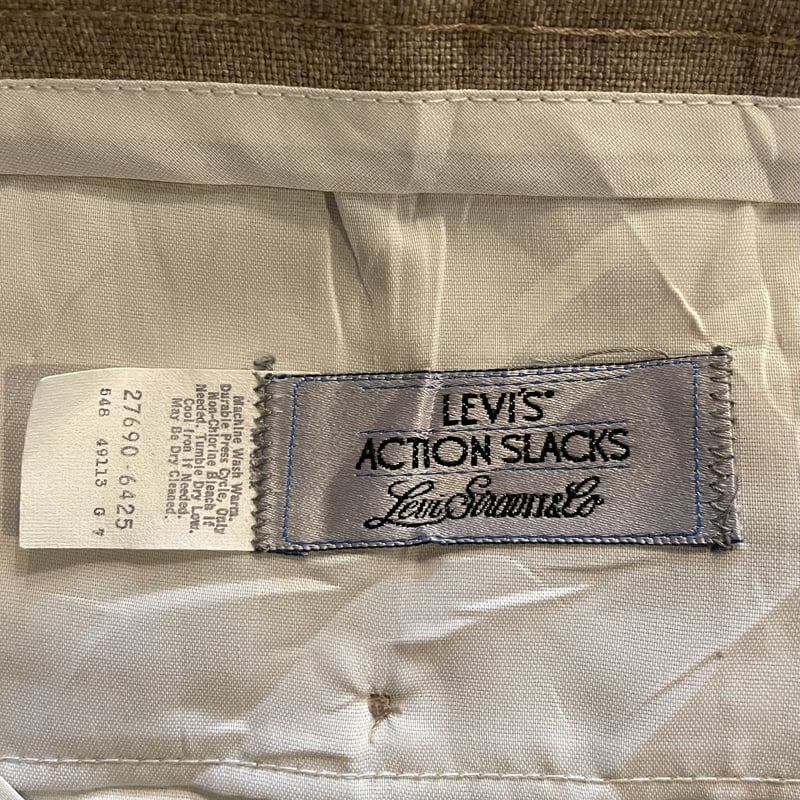USA製ヴィンテージ銘品【Levi's】レアカラー アクションスラックス エンジ Levi'sアクションスラックス | CUSTOM FEVER