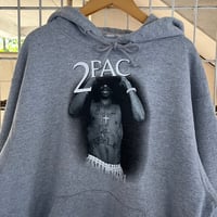 2pac プリントパーカー