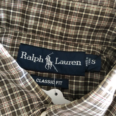 Ralph Lauren  半袖チェックシャツ〝CLASSIC FIT〟S