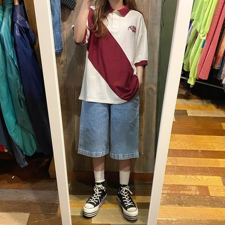 NOS USA製デニムワイドパンツ
