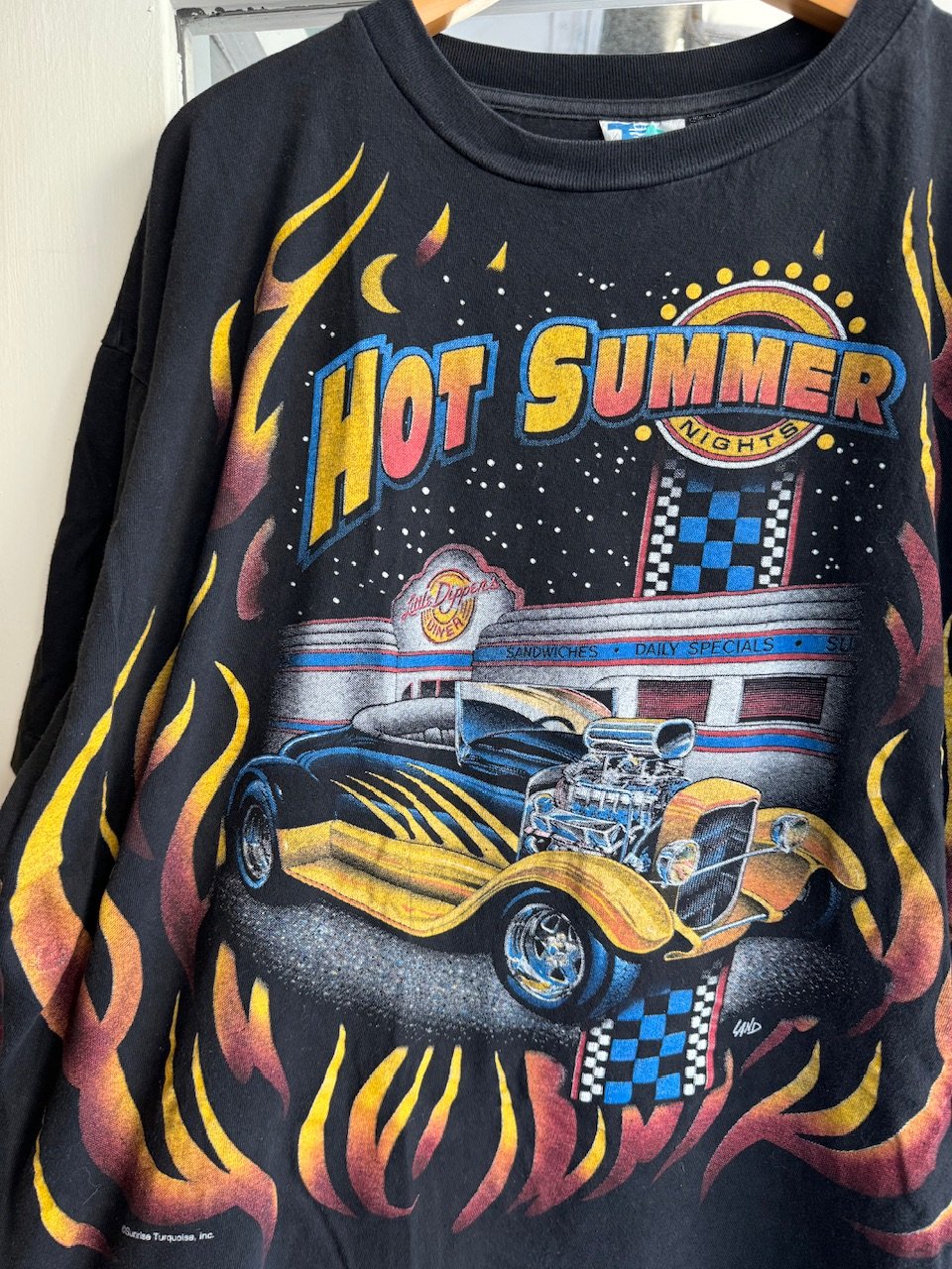 90's〜ホットロッドプリントTシャツ XXL | CUSTOM FEVER