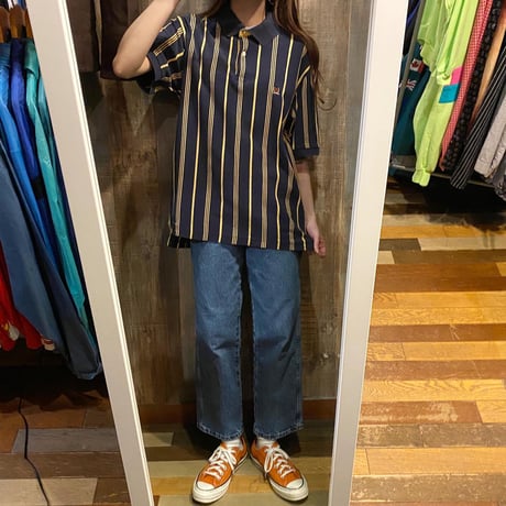 TOMMY HILFIGERストライプポロシャツ