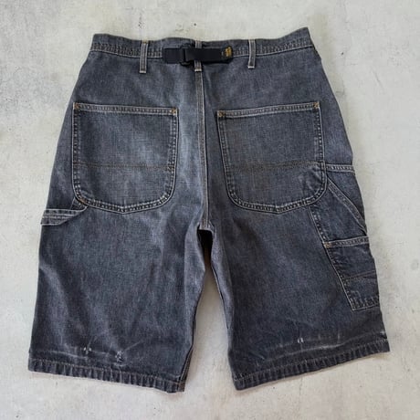 POLO JEANS COMPANY ブラックデニムペインターショーツ