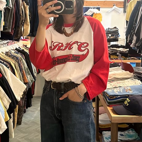 ラグラン七部袖Tシャツ