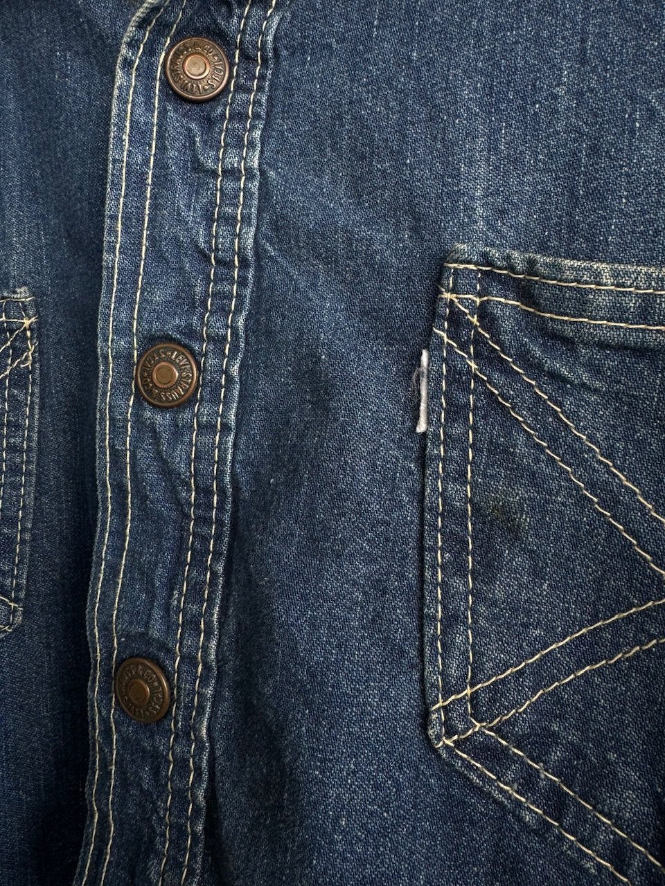 70's Levi's デニムプルオーバーシャツ XL | CUSTOM FEVER