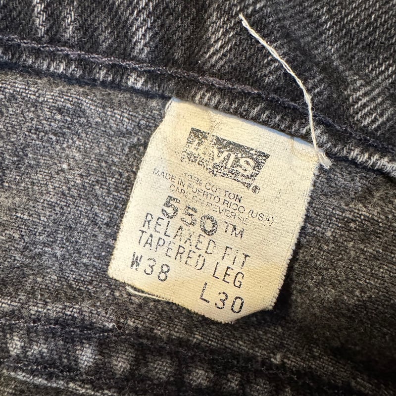 94年製 Levi's550 W38 L30 ブラック | CUSTOM FEVER