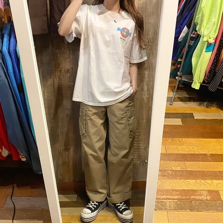USA製Hard Rock cafe 両面プリントTシャツ オウム