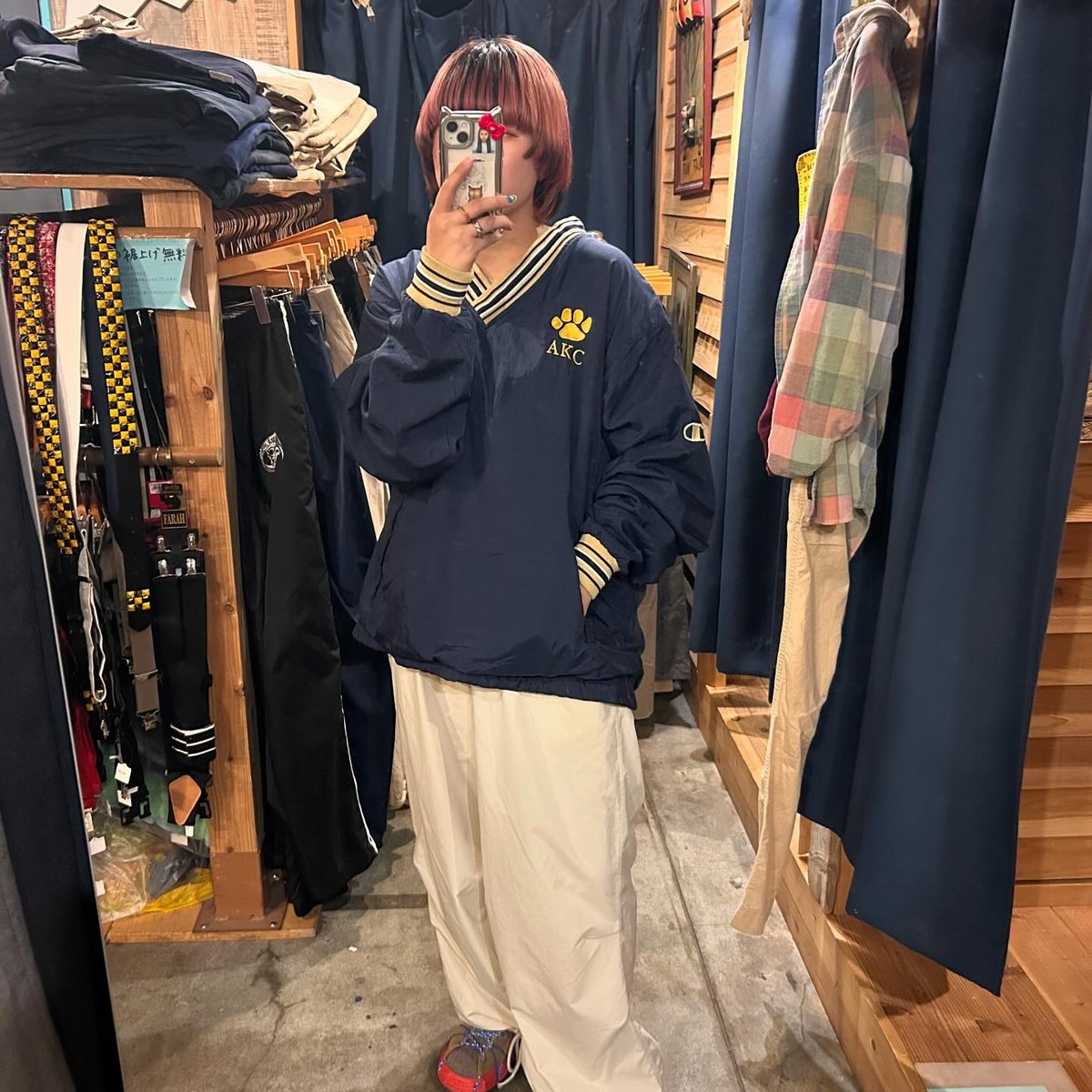 Champion Vネックナイロンプルオーバー | CUSTOM FEVER Champion Vネックナイロンプルオーバー | CUSTOM FEVER
