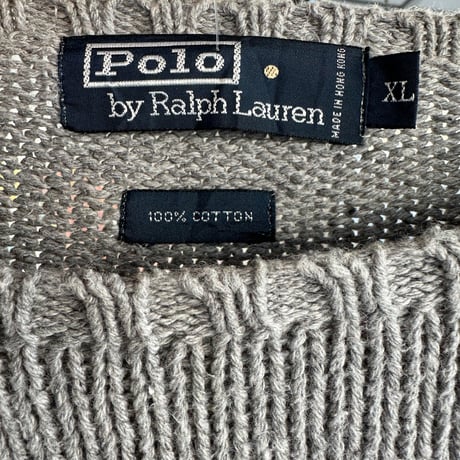 POLO コットンニットセーター  XL