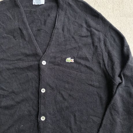 LACOSTEアクリルニットセーター 黒 L