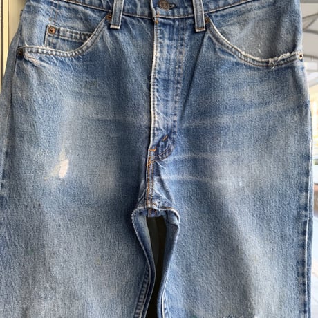 80'sUSA製 Levi's505  W32×L30 クラッシュデニム