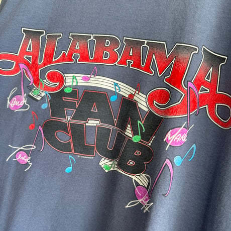 〜90's ALABAMA FAN CLUB Tシャツ XL