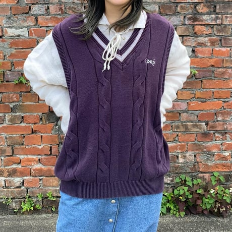IZODケーブルニットベスト