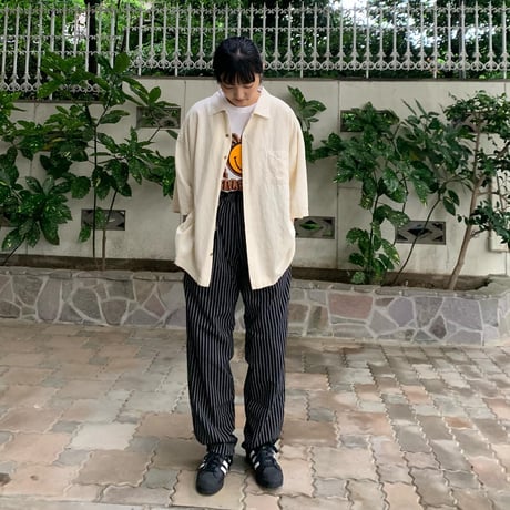 シルクデザイン半袖シャツ
