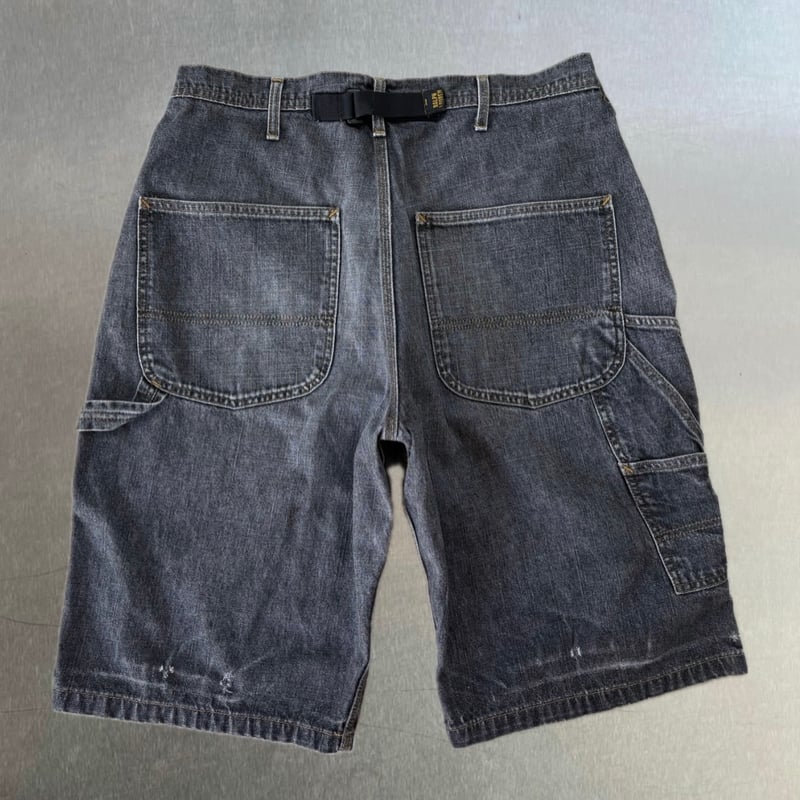 POLO JEANS COMPANY ブラックデニムペインターショーツ | CUSTOM FEVER