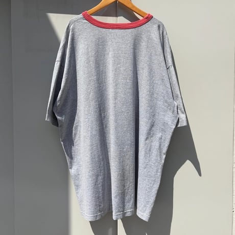 adidas ワンポイント刺繍リンガーTシャツ