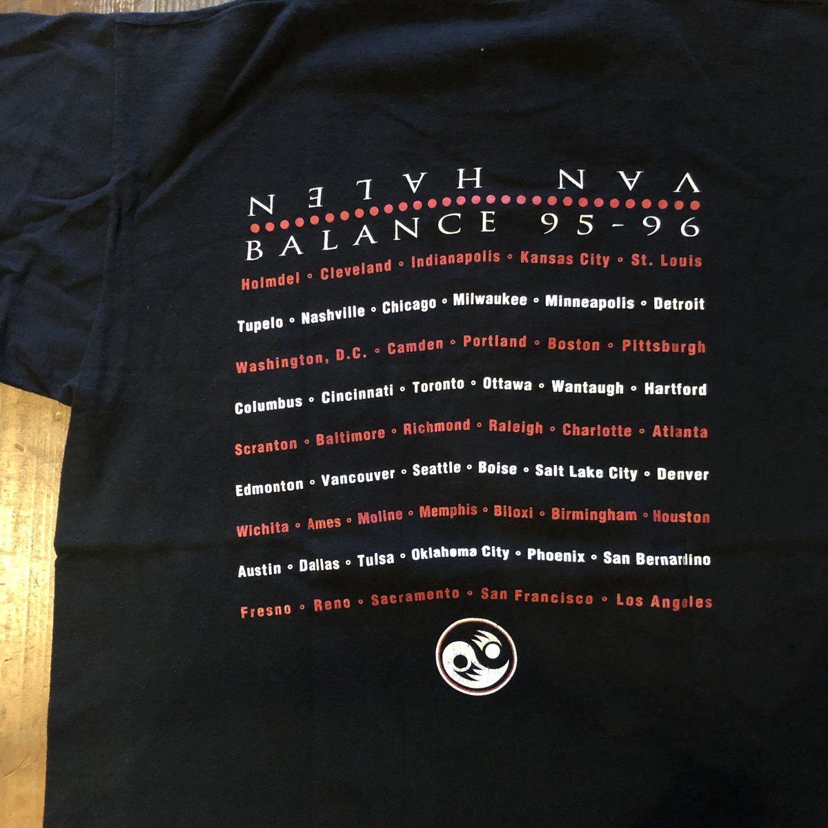 1995-96 VAN HALEN バンドTシャツ L | CUSTOM FEVER